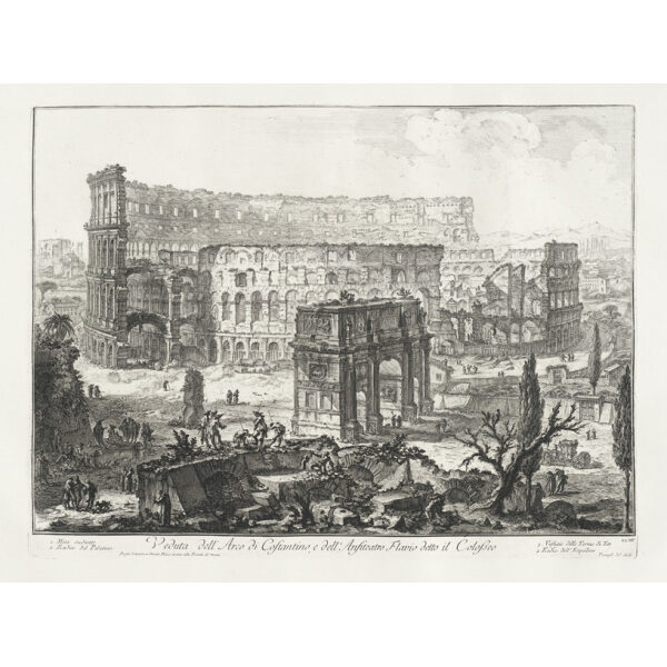 Piranesi Vedute 2 32 Vedute Dell Arco Di Costantino E Dell Anfiteatro