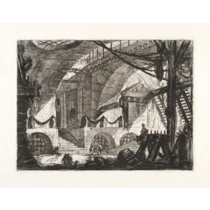 The Saw Horse. Plate 12. Giovanni Battista Piranesi – Carceri d’Invenzione – Imaginary Prison. Heritage Prints. Museum quality giclee print.