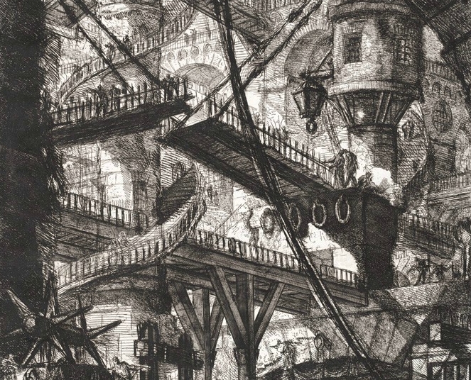 Draw Bridge. Plate 07. Giovanni Battista Piranesi – Carceri d’Invenzione – Imaginary Prison. Heritage Prints. Museum quality giclee print.