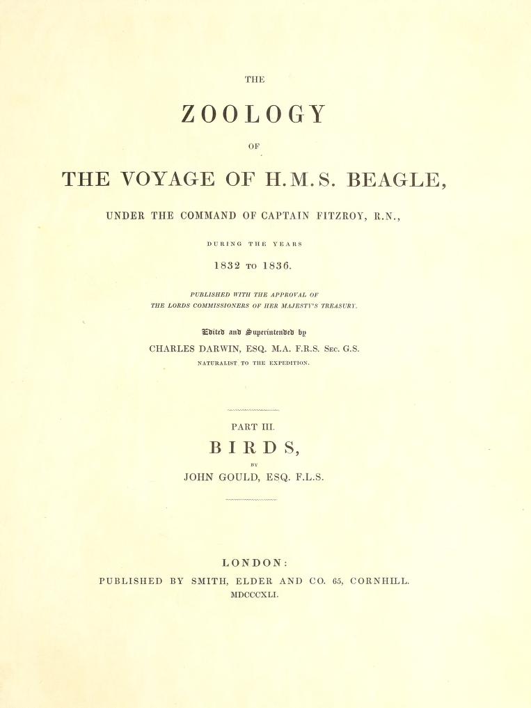 John Gould's influence in the development of Charles Darwin's theory