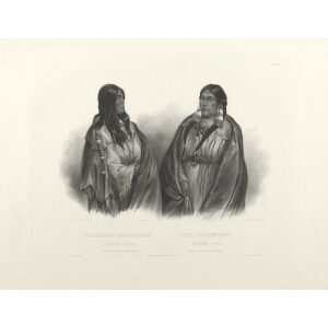 Heritage Prints Bodmer tbl 33 Woman of the Snake-Tribe, Woman of the Cree-Tribe