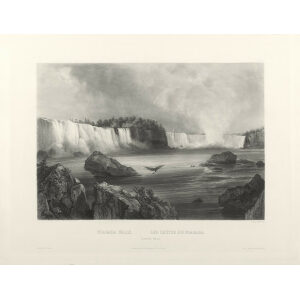 Heritage Prints Bodmer tbl 39 Niagara Falls