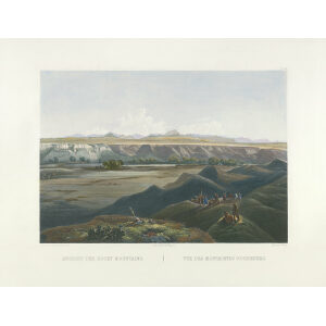 Heritage Prints Bodmer tbl 44 View of the Rocky Mountains (color)