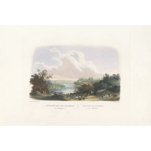 Heritage Prints Bodmer vgt 02 View of the Delaware (color)