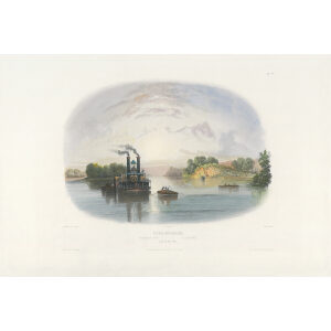 Heritage Prints Bodmer vgt 07 Cave-in-Rock view on the Ohio (color)