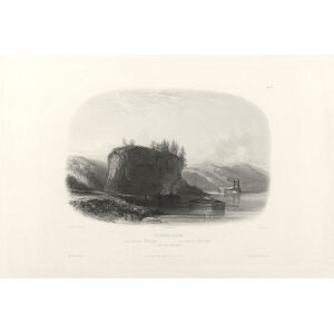 Heritage Prints Bodmer vgt 09 Tower-Rock view on the Mississippi