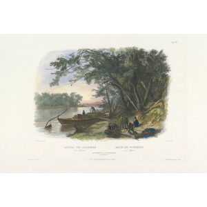 Heritage Prints Bodmer vgt 23 Encampment of the Travellers on the Missouri (color)