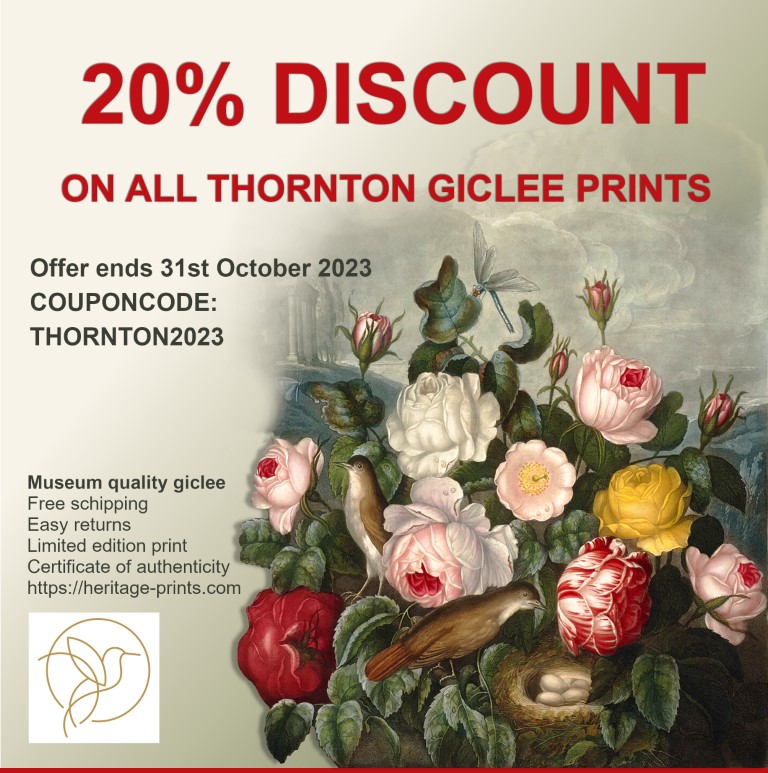 Heritage Prints Latest Updates Robert Thornton Discount