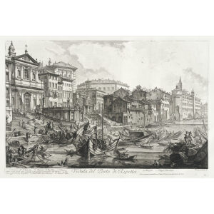 Veduta del Porto di Ripetta - Giovanni Battista Piranesi – Le Vedute di Roma – Facsimile Giclee Print