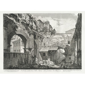 Interno del Tempio detto Canopo nella Villa Adriana - Giovanni Battista Piranesi – Le Vedute di Roma – Facsimile Giclee Print