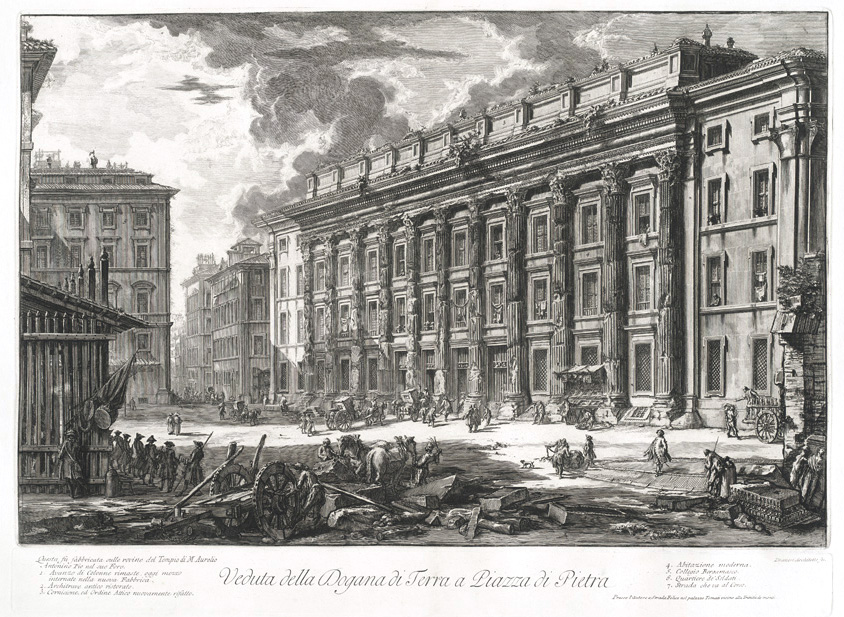 Dogana di Terra. Piranesi. Le Vedute di Roma. Facsimile Giclee Print