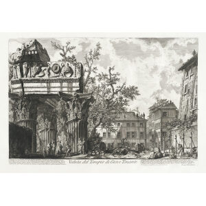 Veduta del Tempio di Giove Tonante - Giovanni Battista Piranesi – Le Vedute di Roma – Facsimile Giclee Print