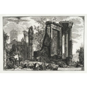 Altra veduta del Tempio Della Sibilla in Tivoli (1) - Giovanni Battista Piranesi – Le Vedute di Roma – Facsimile Giclee Print