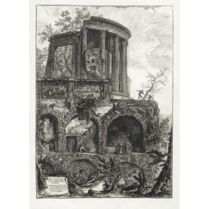 Altra veduta del Tempio della Sibilla in Tivoli (2) - Giovanni Battista Piranesi – Le Vedute di Roma – Facsimile Giclee Print