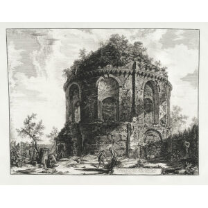 Veduta del Tempio detto della Tosse - Giovanni Battista Piranesi – Le Vedute di Roma – Facsimile Giclee Print