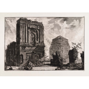 Vedute del Sepolcro di Pisone Liciniano - Giovanni Battista Piranesi – Le Vedute di Roma – Facsimile Giclee Print