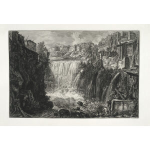 Veduta della Cascata di Tivoli - Giovanni Battista Piranesi – Le Vedute di Roma – Facsimile Giclee Print