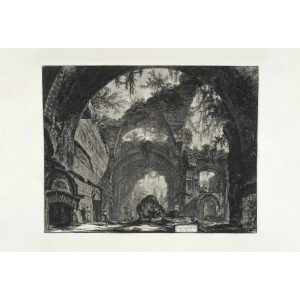 Rovine d'una Galleria di Statue nella Villa Adriana - Giovanni Battista Piranesi – Le Vedute di Roma – Facsimile Giclee Print