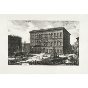 Veduta del Palazzo Farnese - Giovanni Battista Piranesi – Le Vedute di Roma – Facsimile Giclee Print